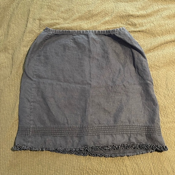 Gap Navy Blue Women's linen Skirt - Picture 1 of 4